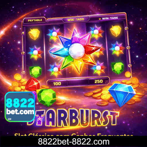slots Starburst NetEnt com joias coloridas