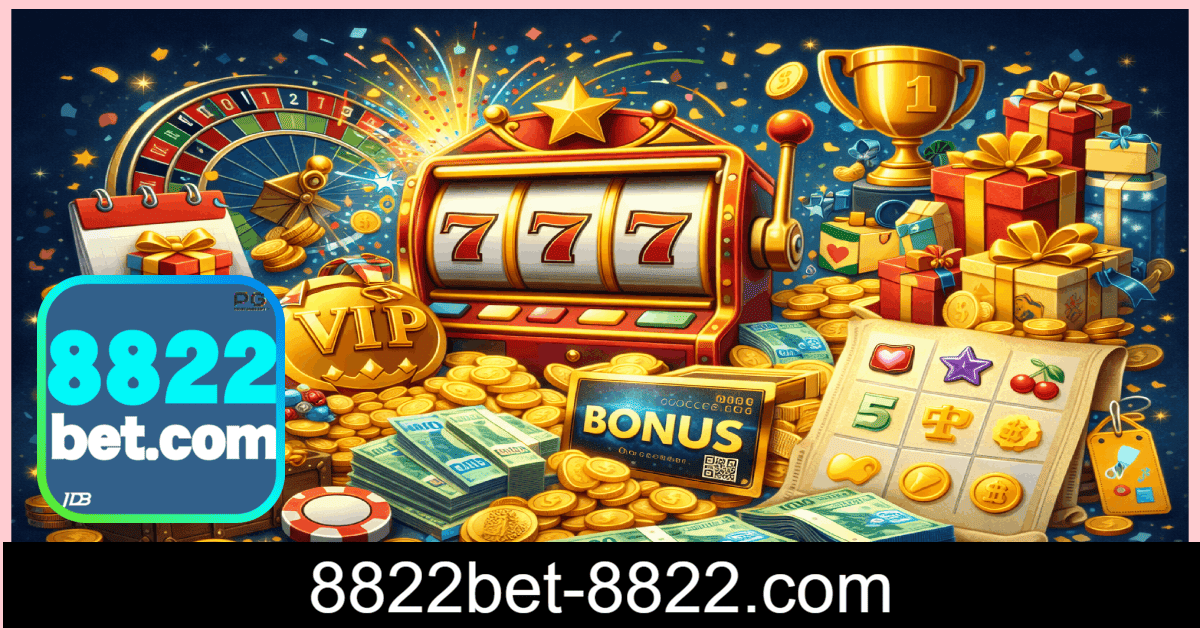 Imagem ilustrativa de promoções de cassino com slot machine, moedas e prêmios